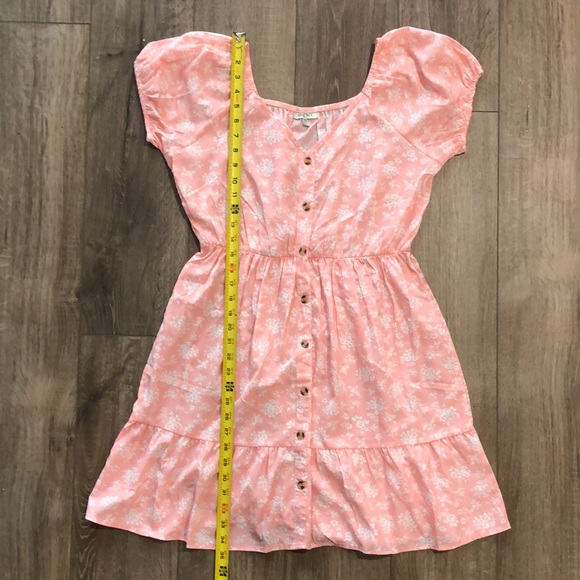 NWOT! - SPEED LIMIT Faux Botton Front Tiered Mini Dress - Made in India - Picture 7 of 9